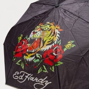 Ed Hardy Red Roses with Tiger umbrella